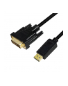 logilink Kabel DisplayPort 1.2 do DVI 24+1, 1m, Czarny - nr 1