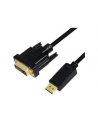 logilink Kabel DisplayPort 1.2 do DVI 24+1, 1m, Czarny - nr 3