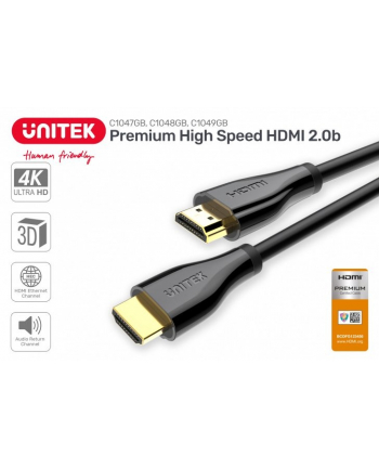unitek Kabel HDMI 2.0 PREMIUM CERTIFIED, 3M, M/M, C1049GB