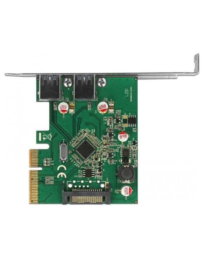 DeLOCK PCIe x4> 2x ext USB 3.1 Gen2 A USB controller główny