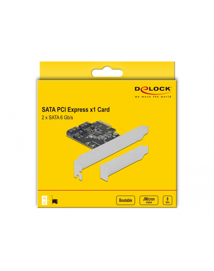 DeLOCK 2 Port SATA PCI Express card adapter główny