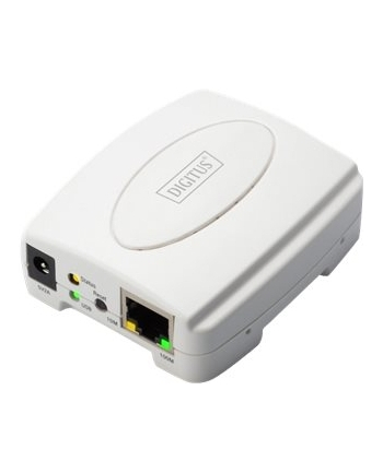 Digitus Fast Ethernet Print Server (DN-13003-2), Print Server (white, USB 2.0)