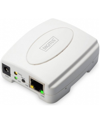 Digitus Fast Ethernet Print Server (DN-13003-2), Print Server (white, USB 2.0)