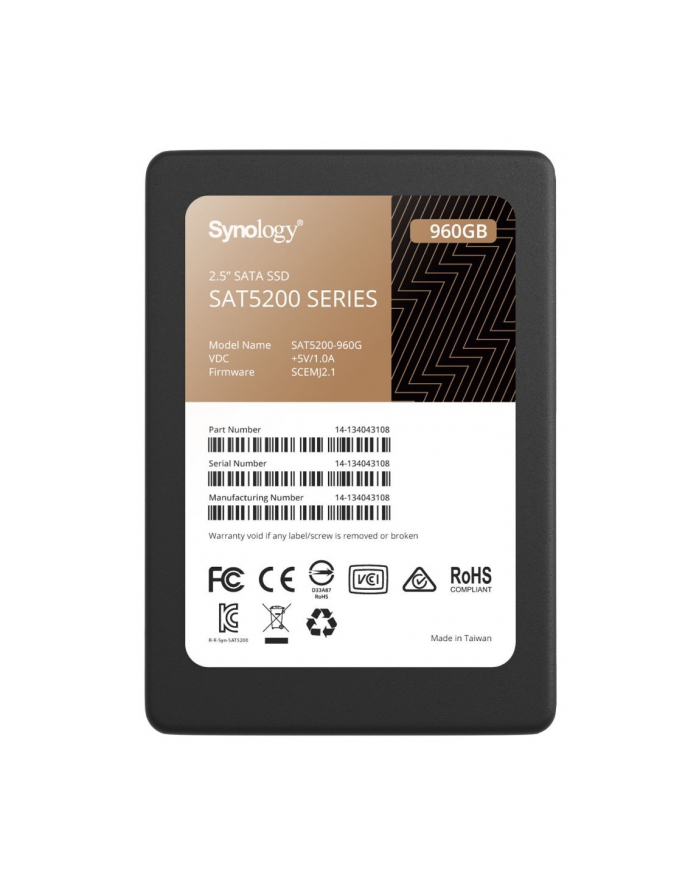 synology Dysk twardy SAT5200-960G 960GB 2,5' 7mm SATA 6Gb/s główny