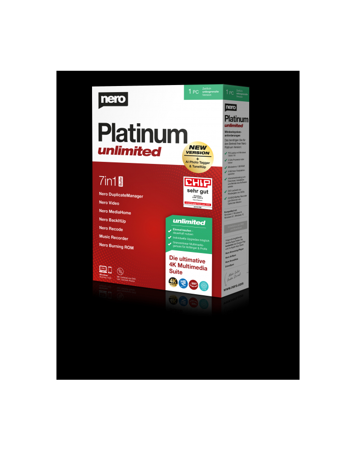 Nero AG Platinum Unlimited, multimedia software główny