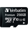 verbatim Micro SDXC 256GB class 10 UHS-1 + Adapter SD - nr 21
