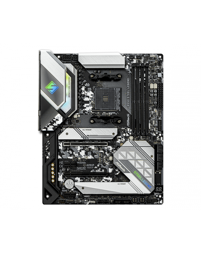 asrock Płyta główna B550 Steel Legend AM4 4DDR4 HDMI/DP M.2 ATX główny