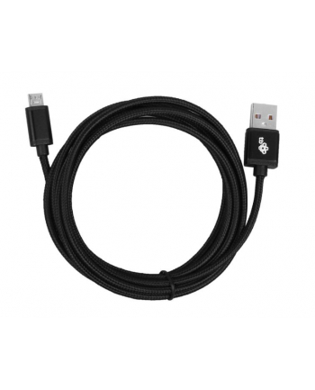 tb Kabel USB-Micro USB 2 m. czarny sznurek