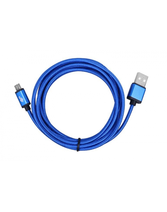 tb Kabel USB-Micro USB 2 m niebieski sznurek główny