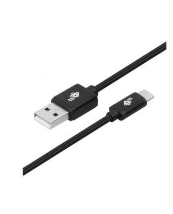 tb Kabel USB-USB C 2 m czarny sznurek