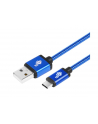 tb Kabel USB-USB C 2 m niebieski sznurek - nr 1