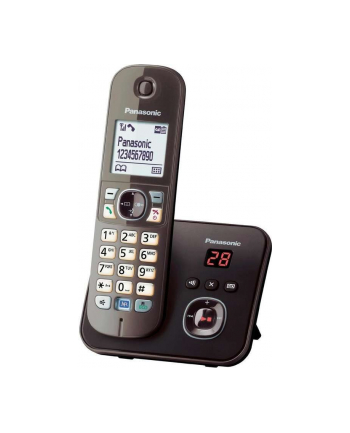 Panasonic KX-TG6821GA, analog telephone (brown, a handset with answering machine)