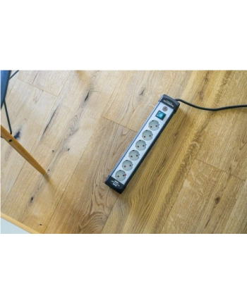 Brennenstuhl Premium-Line, 6-way power strip (black / gray, 5 meters)