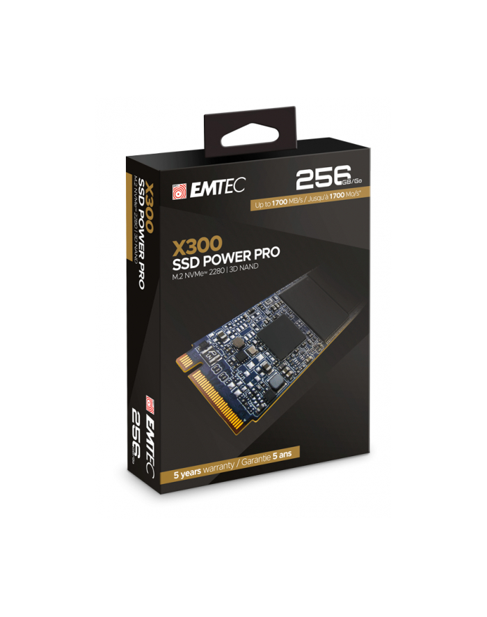 Emtec X300 M.2 SSD Power Pro 256 GB, Solid State Drive (M.2 2280, NVMe PCIe Gen 3.0 x4) główny