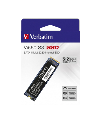 Verbatim Vi560 512 GB Solid State Drive (SATA 6 Gb / s, M.2 2280)