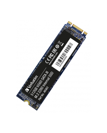 Verbatim Vi560 512 GB Solid State Drive (SATA 6 Gb / s, M.2 2280)