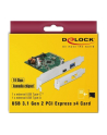 DeLOCK PCIe> 1x USB C + 1x USB A, USB controller - nr 37