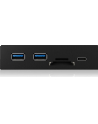 ICY BOX IB-HUB1417-i3, front panel (black, 1x USB Type-C, 2x USB Type-A, card reader) - nr 6