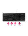 Cherry STREAM Keyboard EU black U - US English with Euro symbol - nr 15