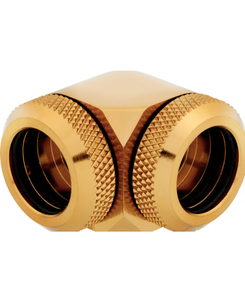 CORSAIR Hydro X XF HL 2-PK 90 ° 14mm (14mm OD CF, Gold)