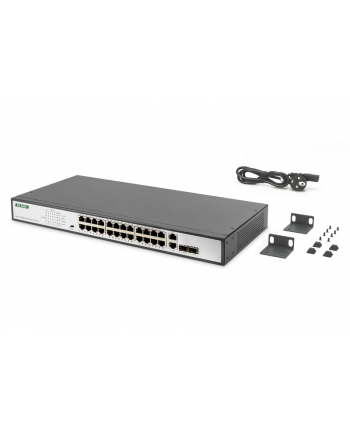 Digitus 24-Port Fast Ethernet PoE Switch (black)