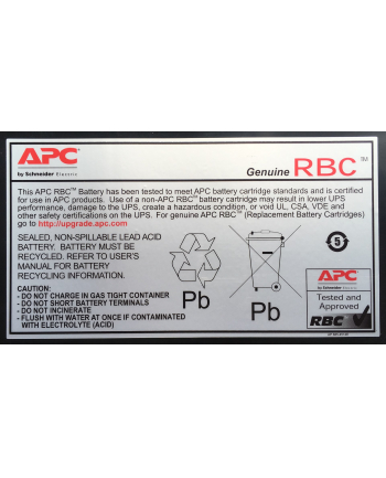 Wymienny zestaw akumulatorów do APC  APCRBC118
