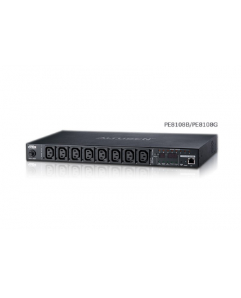 aten Listwa zasilająca 10A 8-Outlet 1U Outlet Metered PDU PE8108G-AX-G