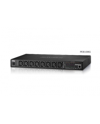 aten Listwa zasilająca 10A 8-Outlet 1U Outlet Metered PDU PE8108G-AX-G