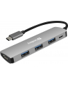 SANDBERG USB-C Dock HDMI+3xUSB+PD 100W - nr 3