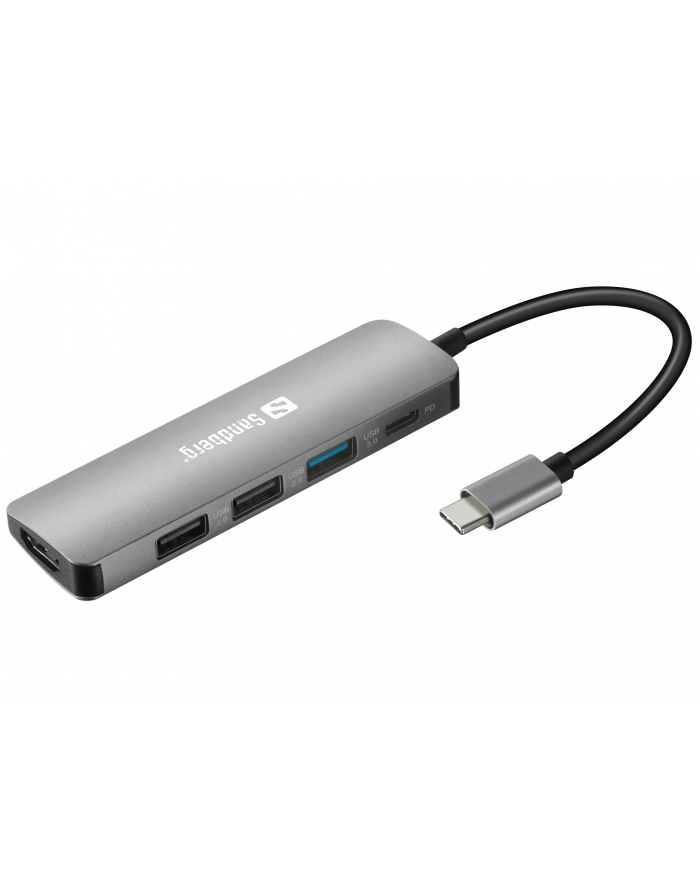 SANDBERG USB-C Dock HDMI+3xUSB+PD 100W główny