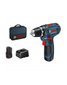 bosch powertools Bosch cordless drill screwdriver GSR 12V-15 Professional (blue / black, 2x Li-ion battery 2.0Ah) - nr 3