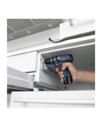 bosch powertools Bosch cordless drill screwdriver GSR 12V-15 Professional (blue / black, 2x Li-ion battery 2.0Ah)