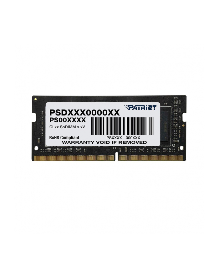 patriot memory PATRIOT Signature Series DDR4 16GB 2666MHz CL17 SODIMM Single główny