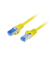 LANBERG patchcord cat.6A FTP LSZH CCA 0.5m yellow - nr 8