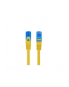 LANBERG patchcord cat.6A FTP LSZH CCA 15m yellow - nr 1