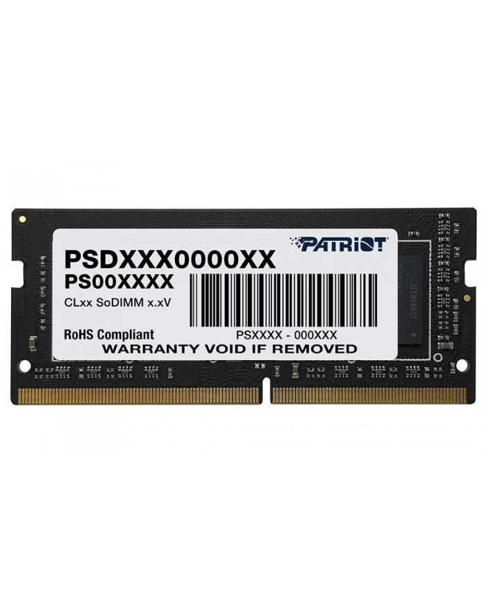 patriot memory PATRIOT Signature Series DDR4 16GB 1x16GB 3200MHz SODIMM Single główny