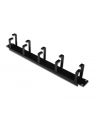 digitus Organizer kablowy poziomy typu RING 19' 1U 40x483x60mm czarny - nr 1