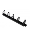 digitus Organizer kablowy poziomy typu RING 19' 1U 40x483x60mm czarny - nr 3