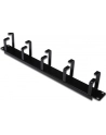 digitus Organizer kablowy poziomy typu RING 19' 1U 40x483x60mm czarny - nr 7