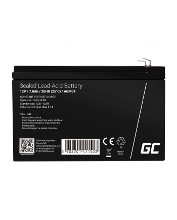 GREEN CELL Battery AGM 12V7AH