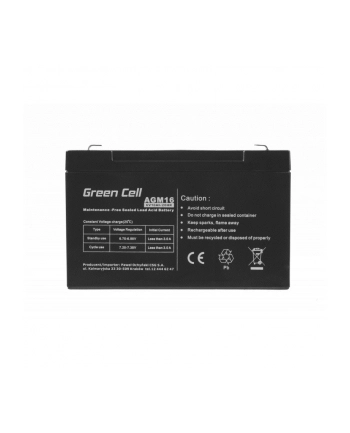GREEN CELL Battery AGM 6V 10 Ah