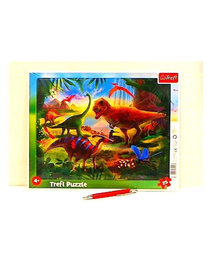 Puzzle 25el ramkowe Dinozaury. 31343 Trefl główny