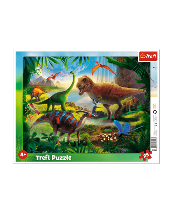 Puzzle 25el ramkowe Dinozaury. 31343 Trefl nr 1