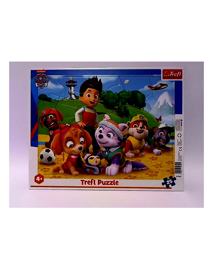 Puzzle 25el ramkowe Psi Patrol na tropie. PAW PATROL 31344 Trefl główny