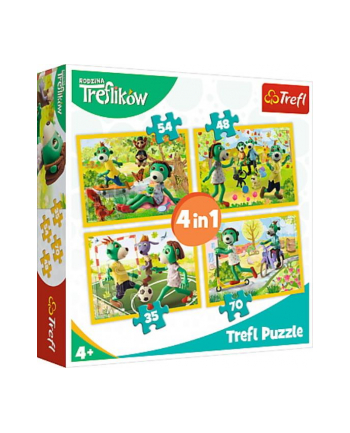 Puzzle 4w1 Wspólne zabawy Treflików 34337 Trefl