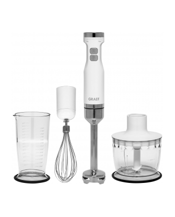 Graef Hand Blender HB501 (white / stainless steel, 3-Piece Set)