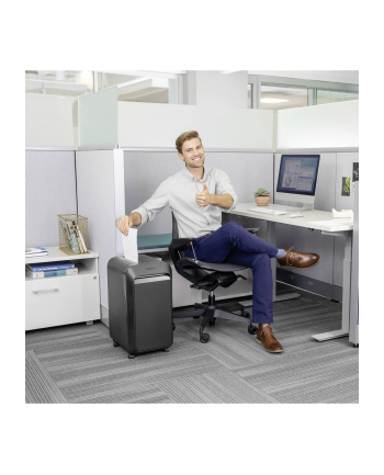 fellowes Niszczarka LX221 czarna P-5 ścinki 2x12mm