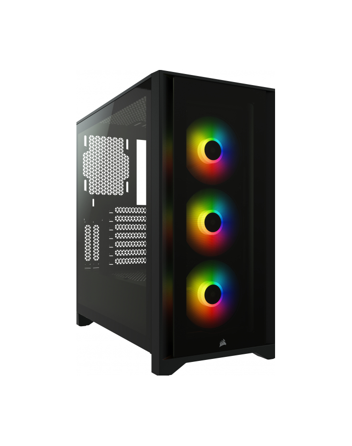 CORSAIR iCUE 4000X RGB Tempered Glass Mid-Tower Black case główny