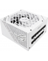 ASUS ROG Strix 850W White Edition PSU Power Supply ROG heatsinks Axial-tech fan design dual ball fan bearings 0dB technology 80 - nr 118