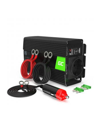 GREEN CELL Car Power Inverter Converter 12V to 230V 300W/600W
